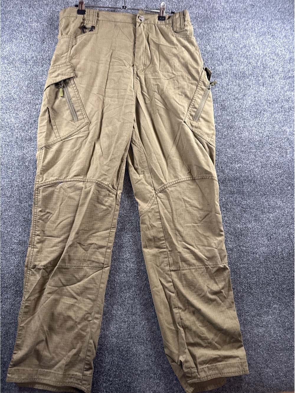 Hiwise Men’s 34x32 Olive Green Cargo Utility Pants Zipper Pockets Outdoor
